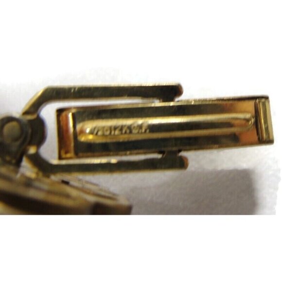 HCC ? Initials Vintage Cufflinks 1/20 12K Gold Filled Large Nice - Picture 2 of 12